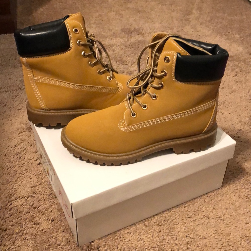 Tan (Bamboo brand) boots